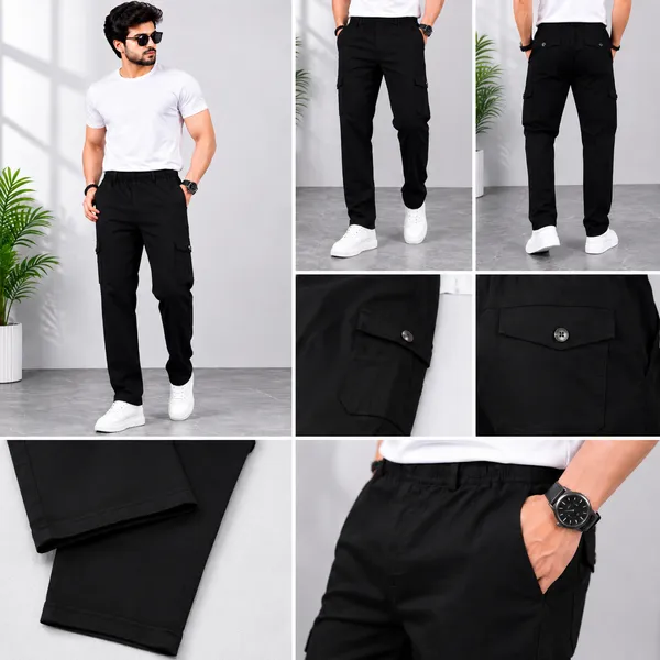 Black_Cotton_Relaxed_Fit_Cargo_Pants_For_Men