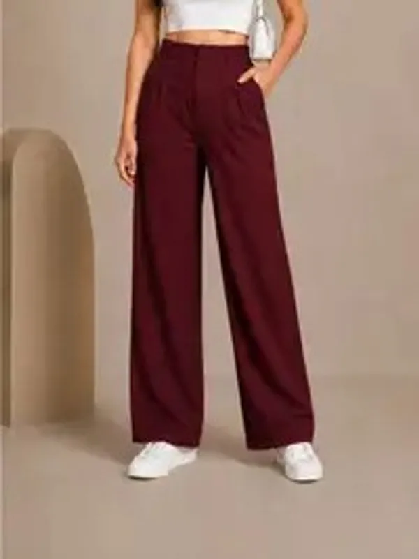 Maroon_Lycra__Koreanpant__For__Women