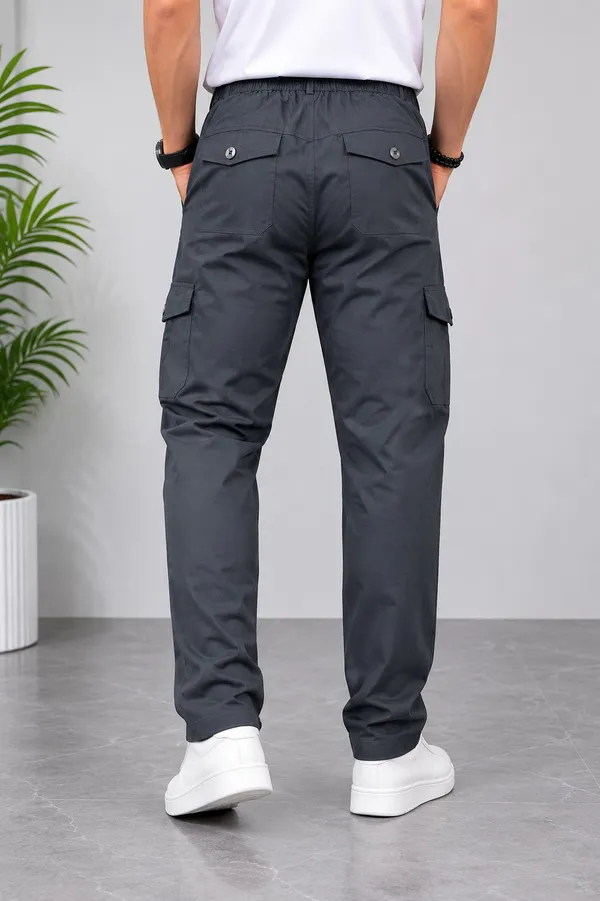 Charcoal_Grey_Cotton_Relaxed_Fit_Cargo_Pants_For_Men