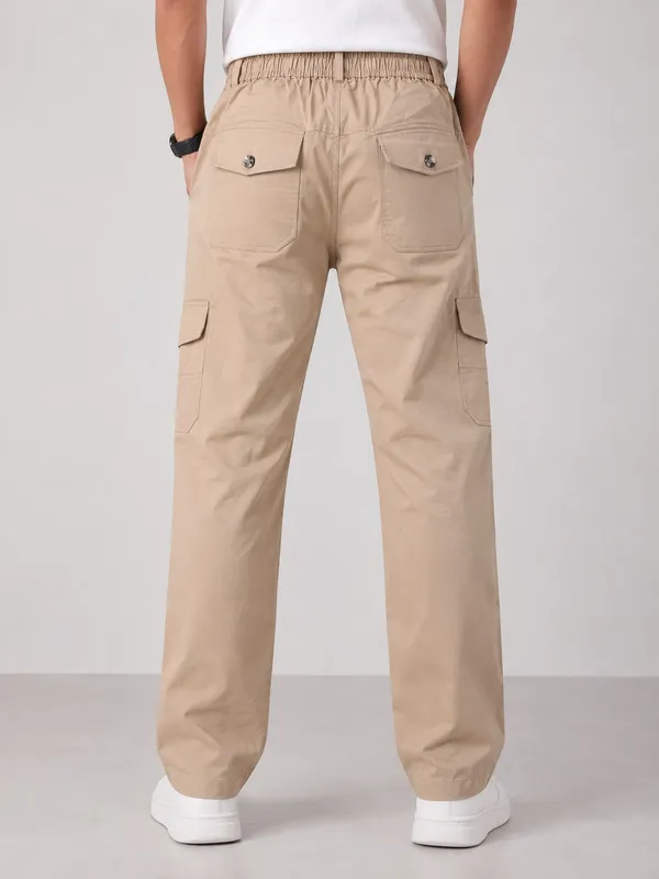 Beige_Cotton_Relaxed_Fit_Cargo_Pants_For_Men