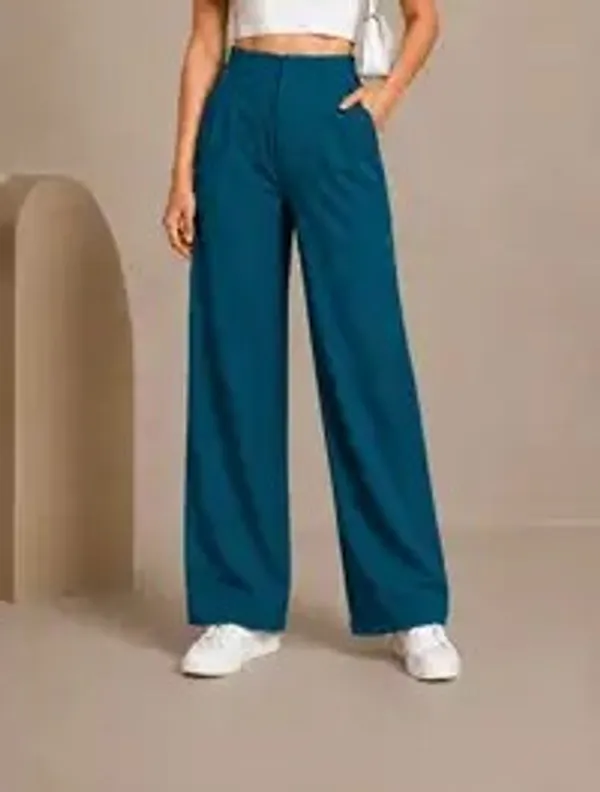 Teal_Blue_Lycra__Koreanpant__For__Women