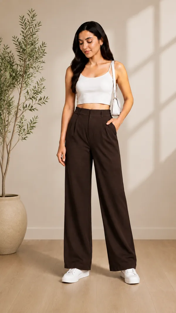 Dark_Brown_Lycra__Koreanpant__For__Women