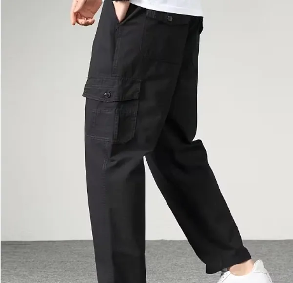 Black_Cotton_Relaxed_Fit_Cargo_Pants_For_Men