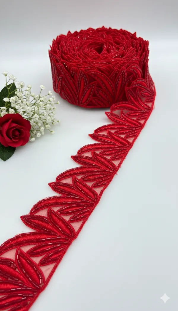 Green_Zari_Cutdana_Scalloped_Edge_Lace_Trim_Per_Meter