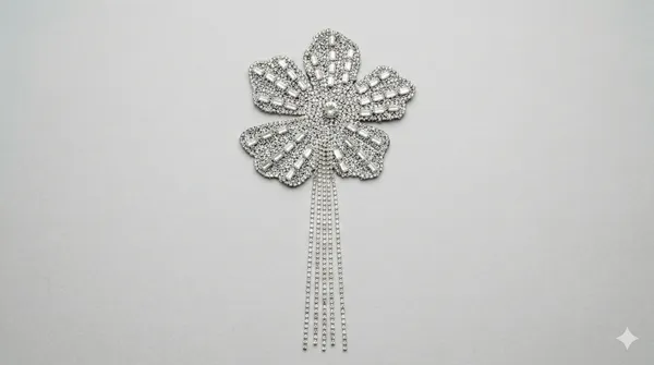 Silver_Zari_Zircon_Chain_Detail_Decorative_Patch