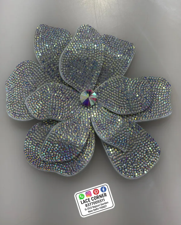 Water_Golden_Zari_Zircon_Flower_Embellishment_Patch_6_Inch