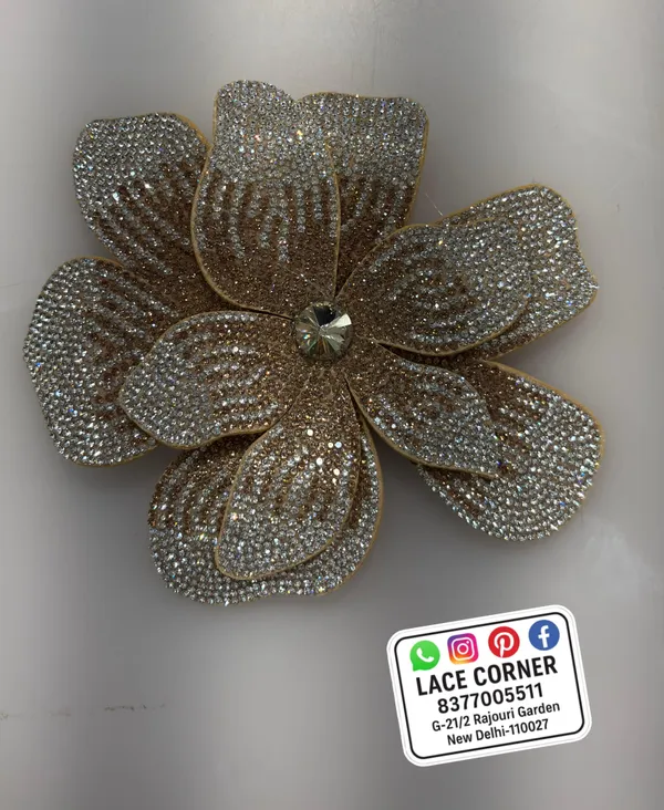 Water_Golden_Zari_Zircon_Flower_Embellishment_Patch_6_Inch