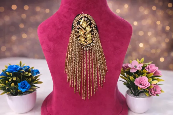 Golden_Zari_Zircon_Shoulder_Patch_For_Women