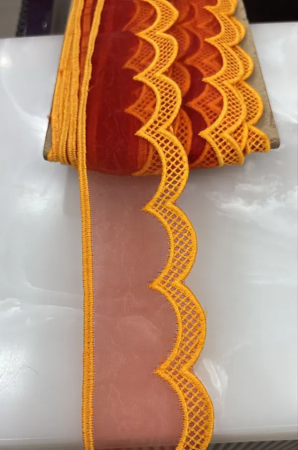 Orange_Zari_Gpo_Organza_Fabric_Lace_13.5_Meter