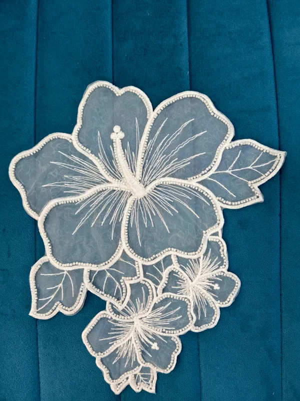 White_Organza_Flower_Embellishment_Patch_10_Inch_-_Pack_of_4