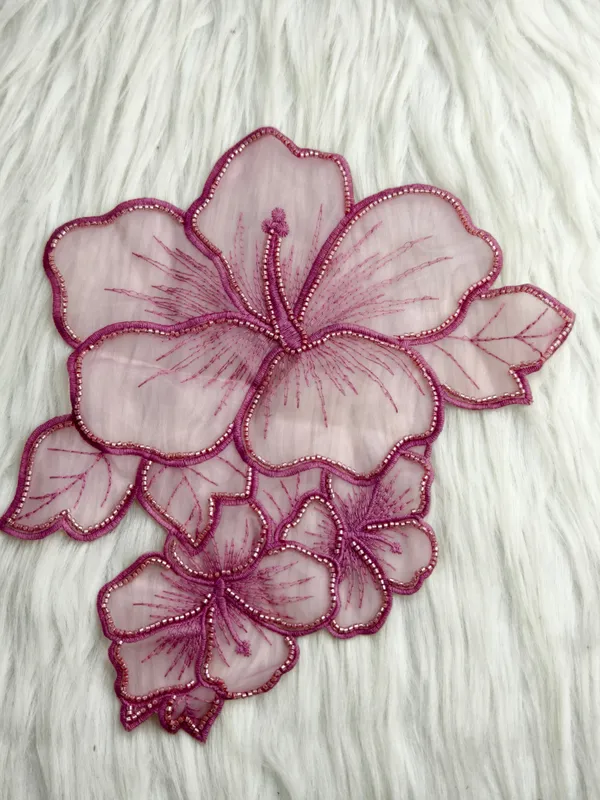Pink_Organza_Flower_Embellishment_Patch_10_Inch_-_Pack_of_3