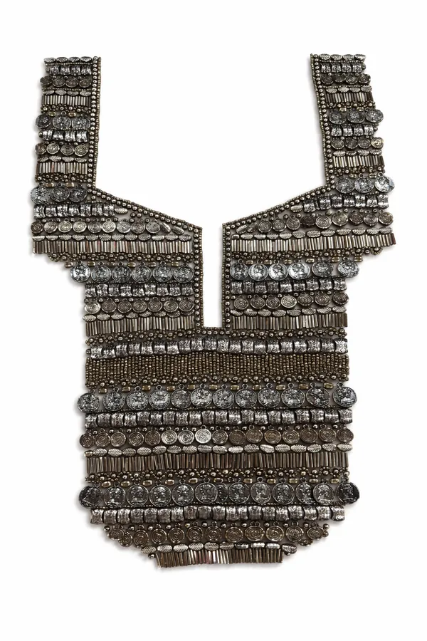 Grey_Zari_Embellished_Neck_Yoke_Patch