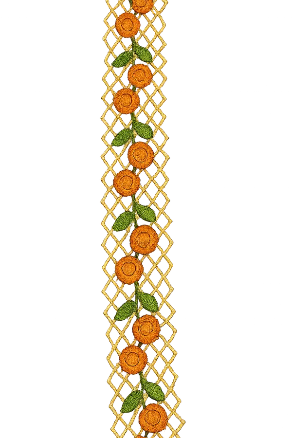 Orange_Zari_Floral_Lace_Trim_1-Inch_Border_-_Pack_of_2_Meters