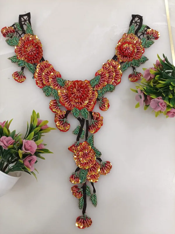 Orange_Zari_Floral_Embroidered_Neck_Patch_For_Ethnic_&_Casual_Wear