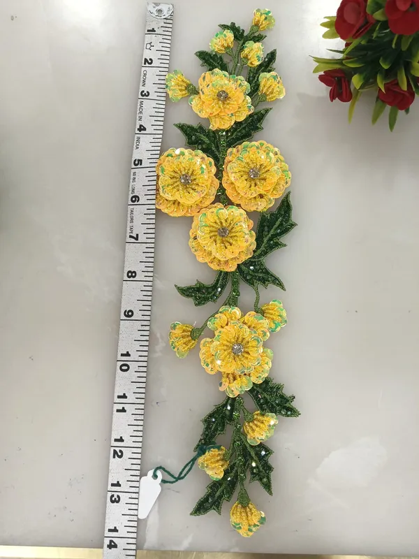 Yellow_Zari_Floral_Botanical_Embroidered_Patch_For_Women