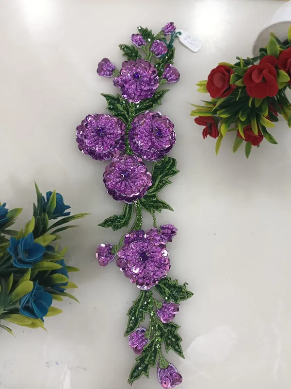 Purple_Zari_Floral_Botanical_Embroidered_Patch_For_Women