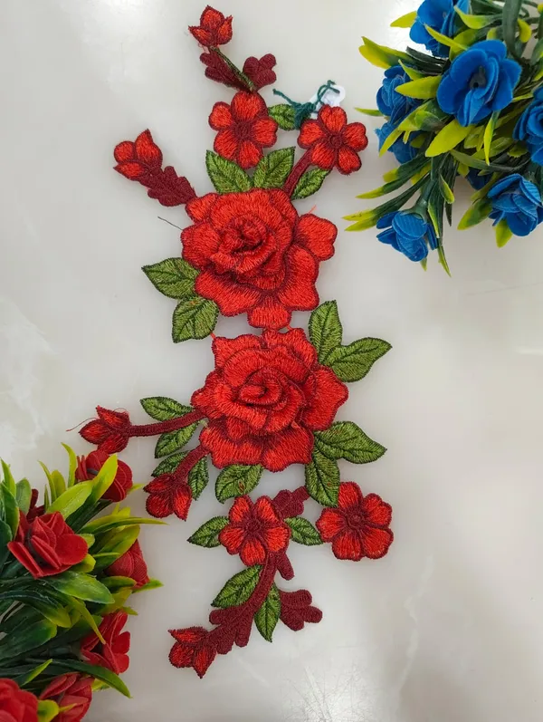 Red_Zari_Floral_Cutwork_Patch_For_Women_-_Pack_of_2