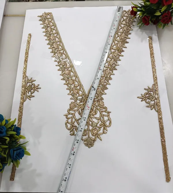 Golden_Zardosi_Embroidered_Neck_Patch_For_Kurti