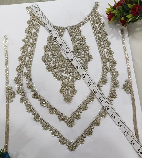 Water_Gold_Zari_Zardosi_Embroidered_Neck_Patch_For_Kurti_And_Suits