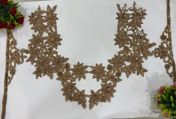 Dark_Gold_Zari_Zardosi_Embroidered_Neck_Patch_For_Kurti
