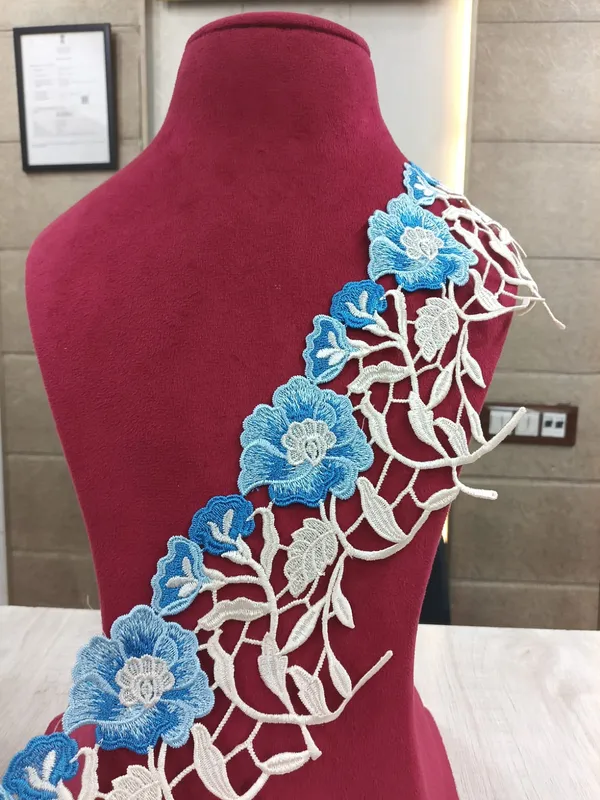 Firozi_Zari_3D_Floral_Embroidery_Lace_For_Kurti_Dupatta_Suit_3_Meters_Strip