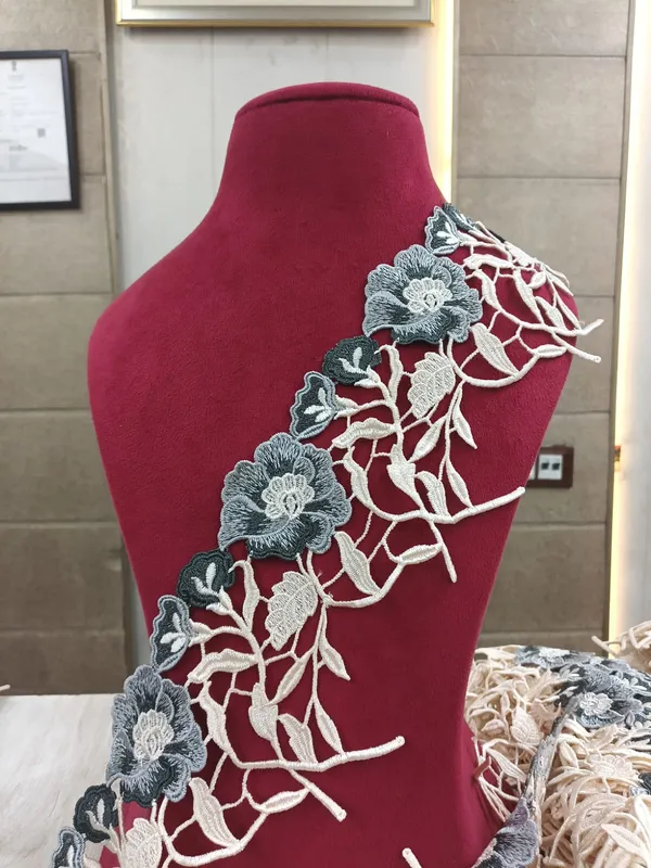 Green_Zari_3D_Floral_Embroidery_Lace_For_Kurtis_And_Suits_3_Meters_Strip