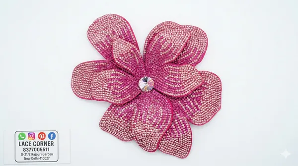 Pink_Zari_Floral_Embroidery_Decorative_Patch