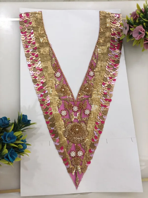 Rani_Pink_Zari_Cutdana_Embellished_Neck_Patch_For_Women