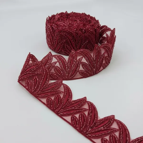 Red_Zari_Cutdana_Scalloped_Edge_Lace_Trim_Per_Meter