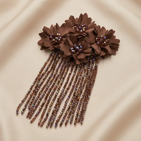Brown_Zari_Hanging_Crystal_Decorative_Patch