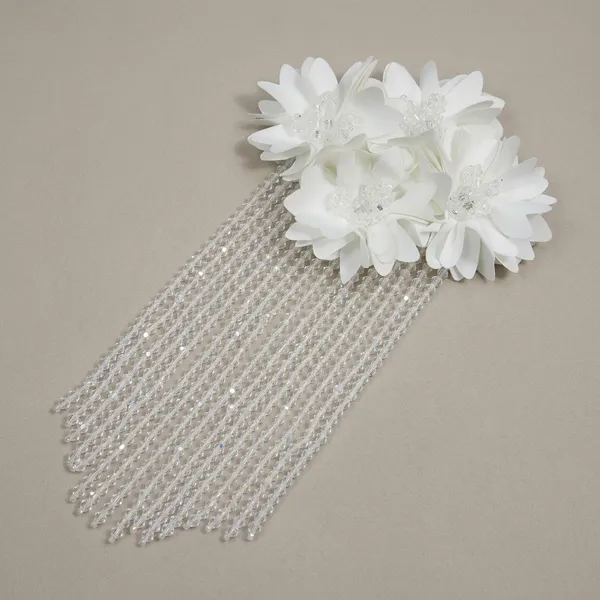 White_Zari_Hanging_Crystal_Decorative_Patch