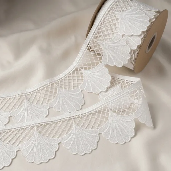 White_Dyeable_Fan_Pattern_Lace_For_Kurtis_And_Kaftans_4_Inch_Per_Meter