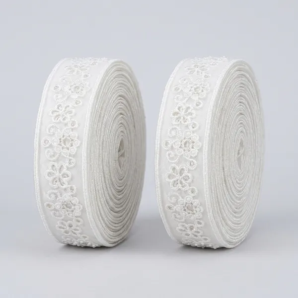 White_Zari_Beaded_Lace_1.5_Inch_By_The_Meter_-_Pack_of_2_Meters