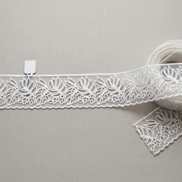 White_Dyeable_Laser_Cut_Lace_2.5_Inch_Per_Meter