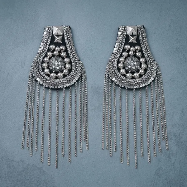 Silver_Zari_Zircon_Shoulder_Patch_For_Women