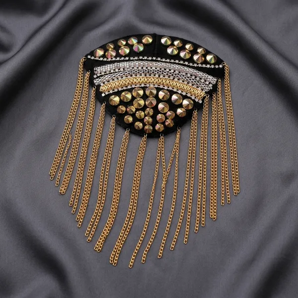 Black_Zari_Zircon_Shoulder_Patch_For_Jackets_And_Blazers