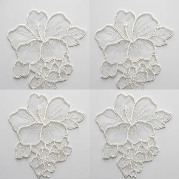 White_Organza_Flower_Embellishment_Patch_10_Inch_-_Pack_of_4