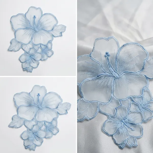 Blue_Zari_Organza_Flower_Patch_10_Inch_-_Pack_of_3