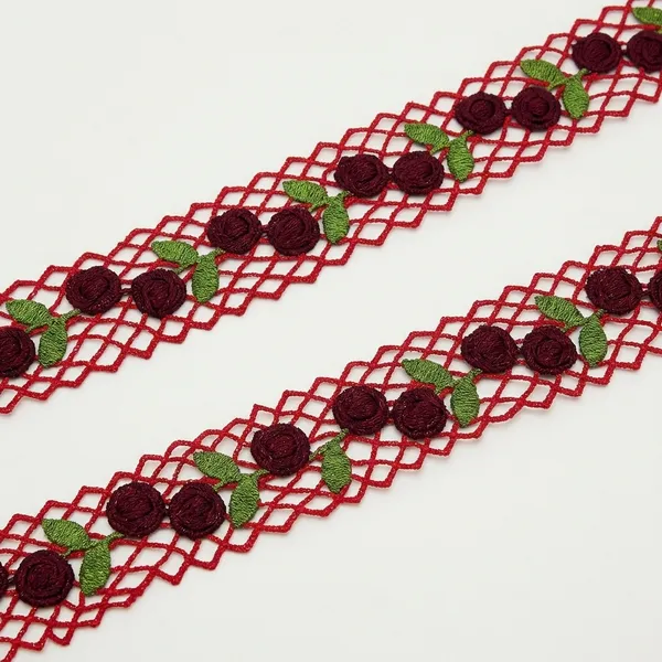 Maroon_Zari_Floral_Lace_Trim_1-Inch_Border_-_Pack_of_2_Meters