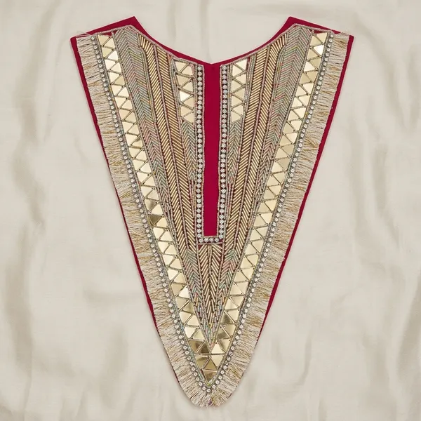 White_Zari_Bohemian_Neck_Yoke_Patch