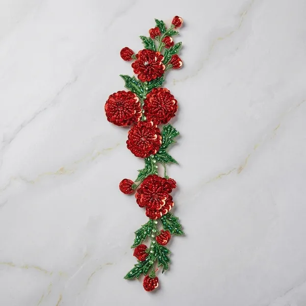Red_Zari_Floral_Botanical_Embroidered_Patch_For_Women