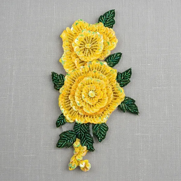 Yellow_Zari_Floral_Embroidery_Patch