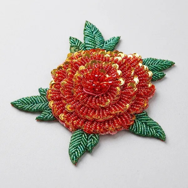 Pink_Zari_Floral_Embroidered_Patch_For_Apparel