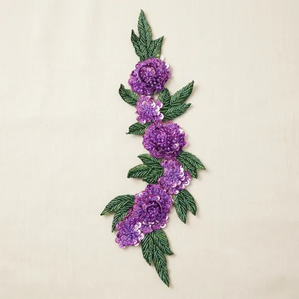 Purple_Zari_Floral_Embroidered_Patch_For_Apparel
