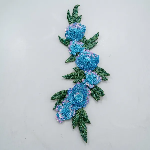 Blue_Zari_Floral_Embroidered_Patch_For_Apparel