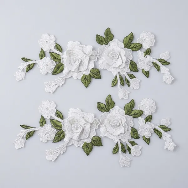 White_Zari_Floral_Cutwork_Patch_For_Women_-_Pack_of_2_Meters