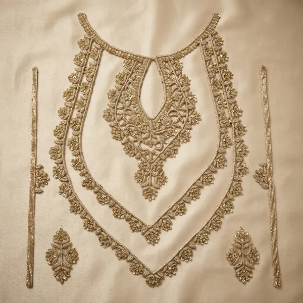 Water_Gold_Zari_Zardosi_Embroidered_Neck_Patch_For_Kurti_And_Suits