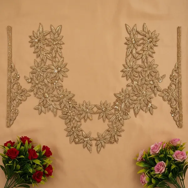 Golden_Zari_Zardosi_Embroidered_Neck_Patch_For_Kurti