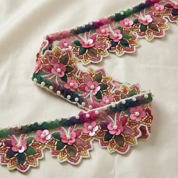 Dark_Multicolor_Zari_Cutdana_Lace_For_Kurtis_And_Suits_Per_Meter