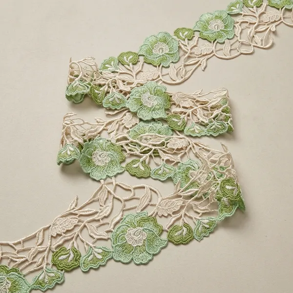 Green_Zari_3D_Floral_Embroidery_Lace_For_Kurtis_And_Suits_3_Meters_Strip